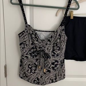 Underwire Tankini Set with skort bottom